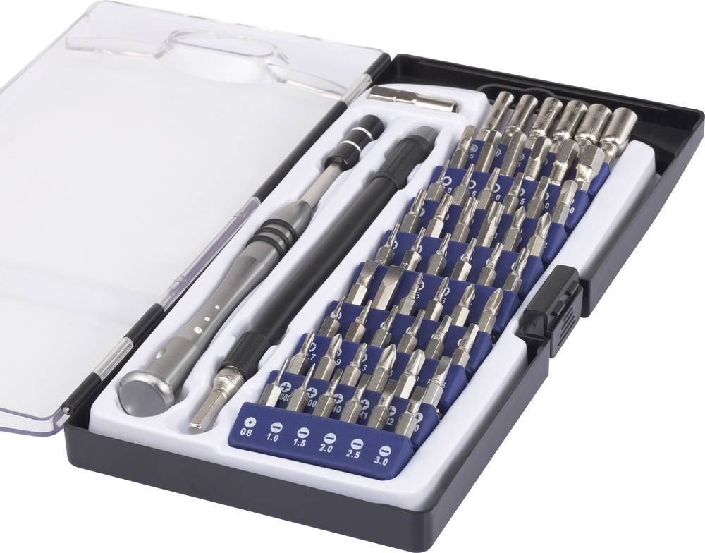 Basetech 1430586 Bit-Set 58teilig Schlitz, Kreuzschlitz Phillips,