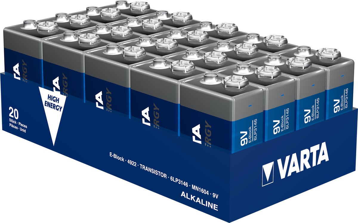 Varta 9V Alkaline 9V non-rechargeable battery - Varta 9V, Alkaline,