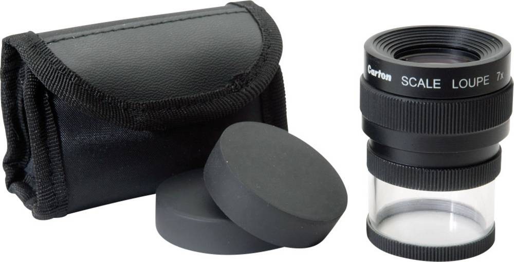 Ideal Tek M12071 Handlupe mit Messskala Vergrößerungsfaktor: 7 x