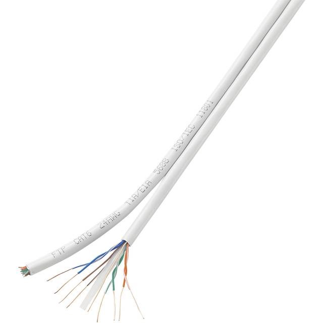 TRU Components Duplex-Netzwerkkabel CAT 6 F/UTP 8 x 2 x 0.196mm² Wei