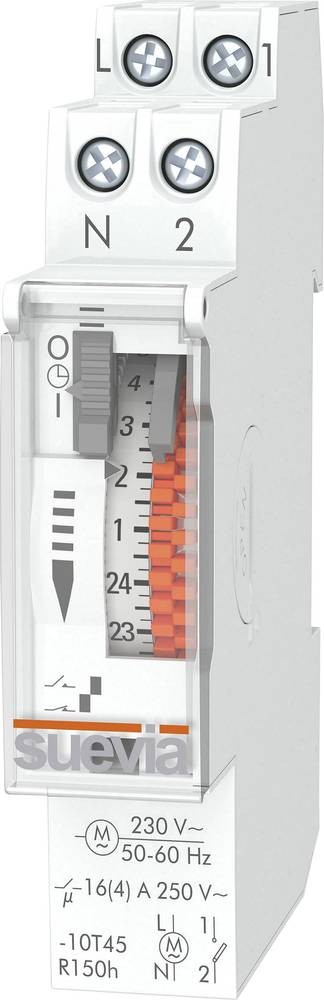 Suevia SU400432 Zeitschaltuhr para Hutschiene DinO One RS 230 V/AC
