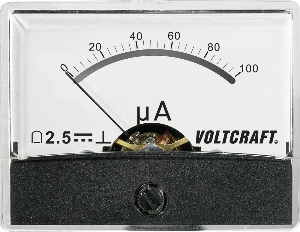 VOLTCRAFT AM-60X46/100μA/DC AM-60X46/100μA/DC Einbau-Messgerät AM-