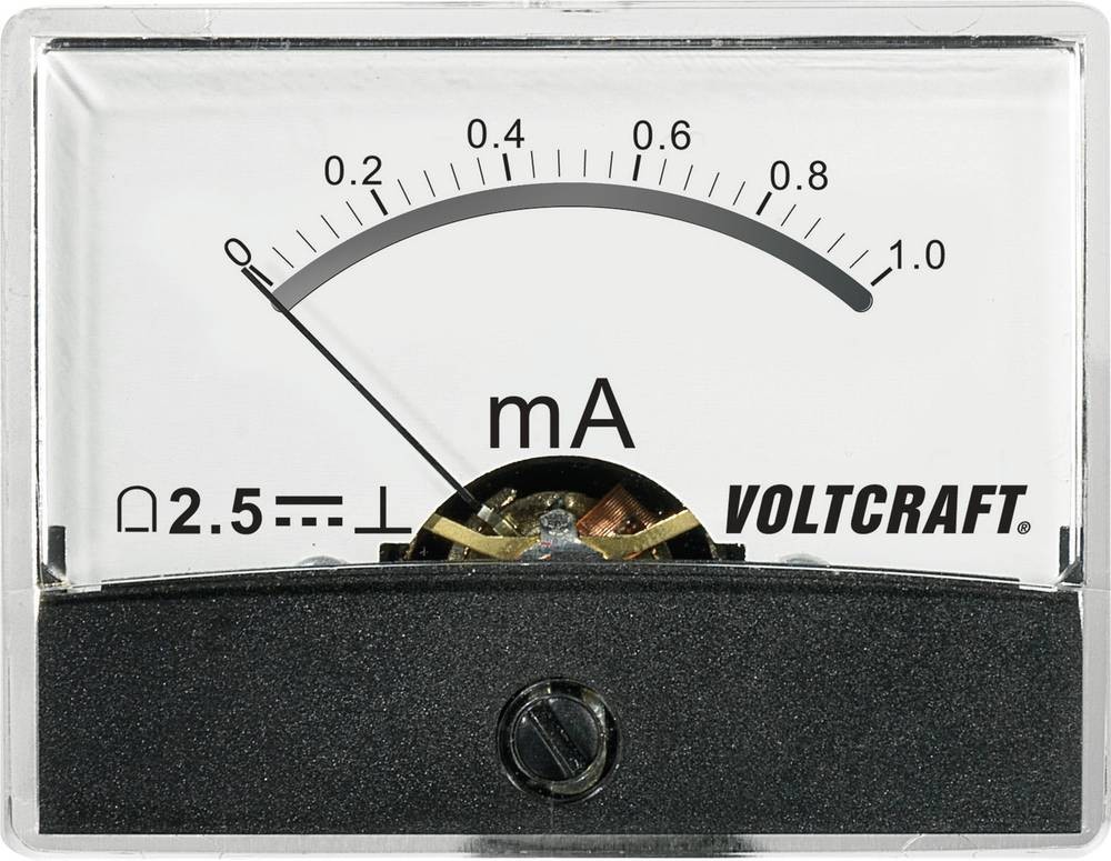 VOLTCRAFT AM-60X46/1MA/DC AM-60X46/1MA/DC Einbau-Messgerät AM-60X46/