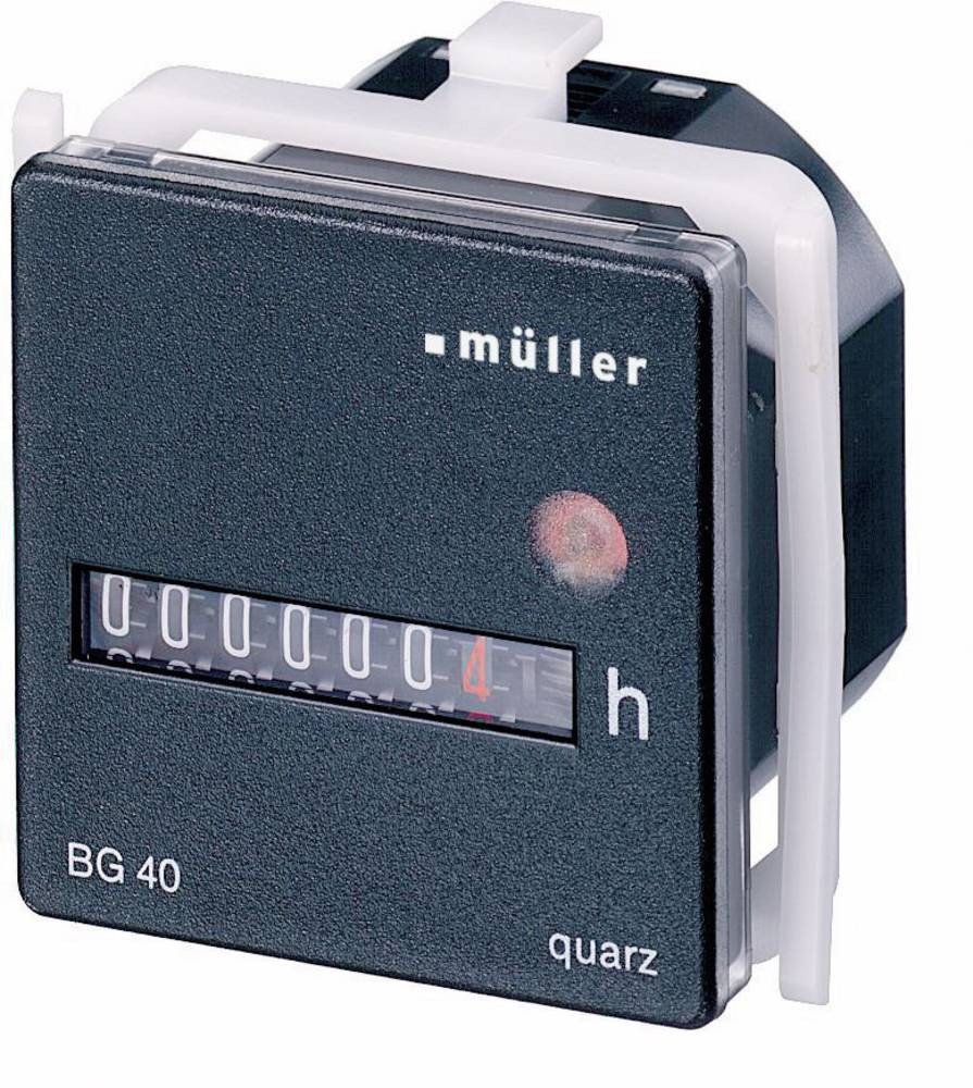 Müller BG 40.17 12-48V DC Betriebsstundenzähler Rollenzählwerk
