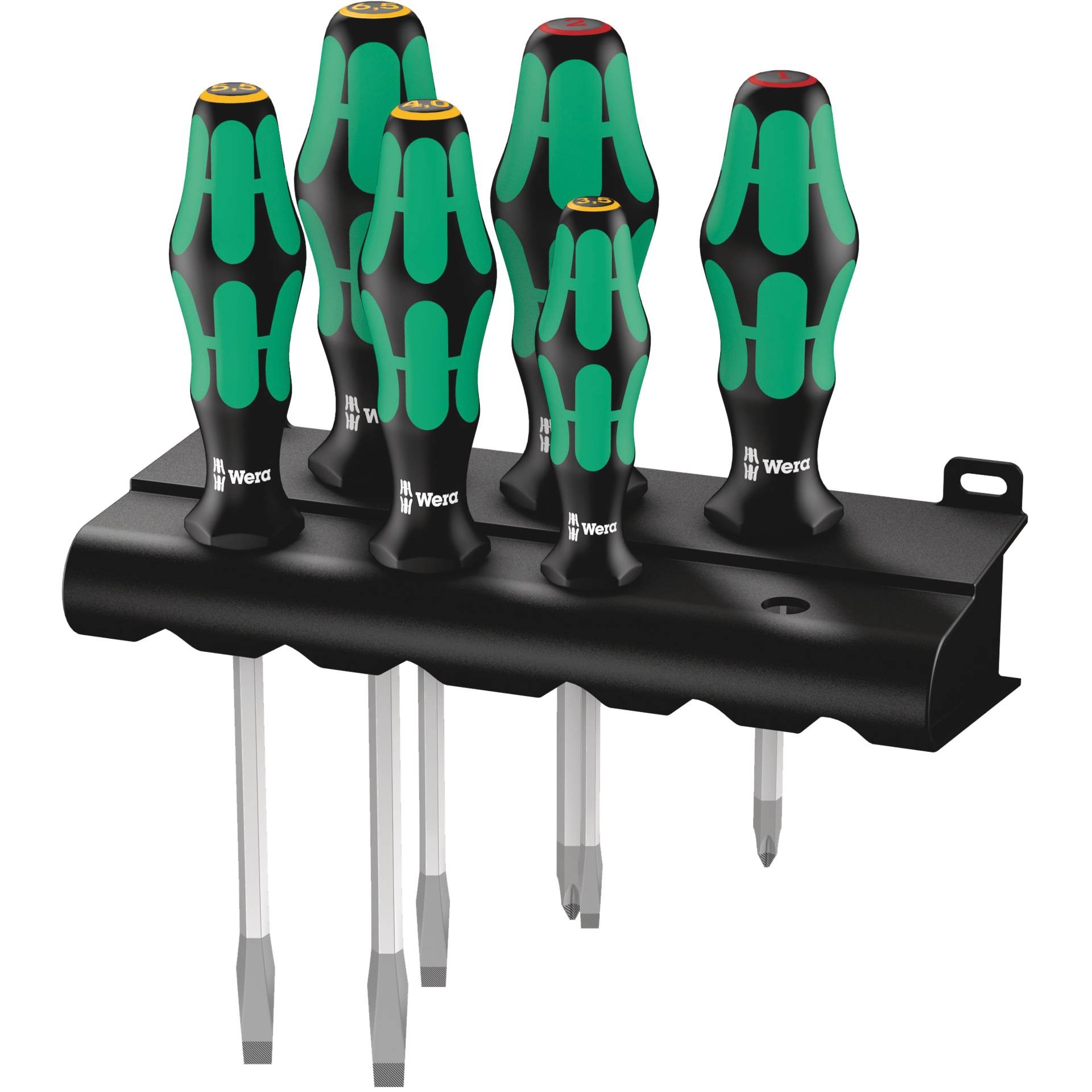Wera 334 SK/6 Werkstatt Schraubendreher-Set 6teilig Schlitz,