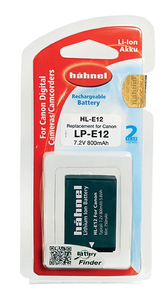 Hahnel HL-E12 Lithium-Ion (Li-Ion) 800 mAh - Hahnel HL-E12, 800 mAh,