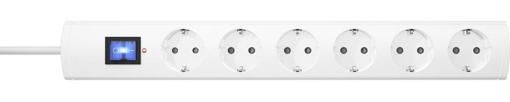 Kopp 233202008 parafoudre-multiprise 6fach blanc Schutzkontakt 1 pc(s)