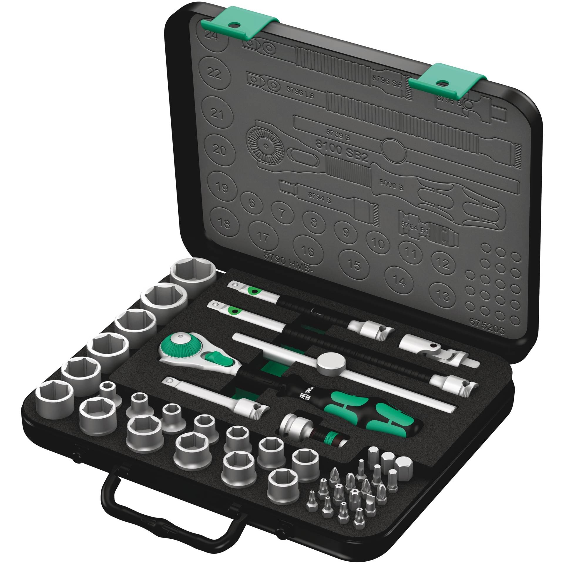 Wera 8100 SB 2 Zyklop Steckschlüsselsatz metrisch 3/8\ (10 mm)