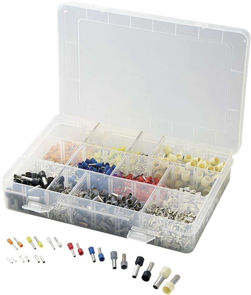 TRU Components 737030 Aderendhülsen-Sortiment 0.5 mm², 0.75 mm², 1