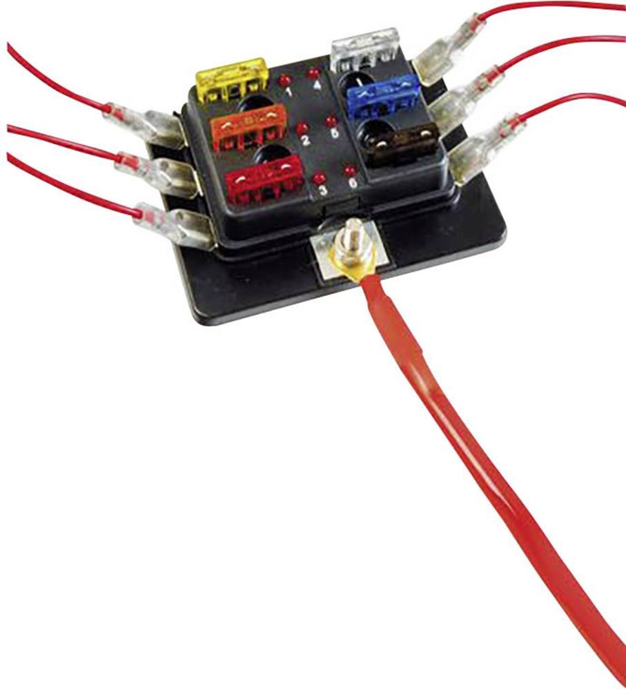 SecoRüt FHA506 LED Stromkreisverteiler Flachsicherung Standard Pole