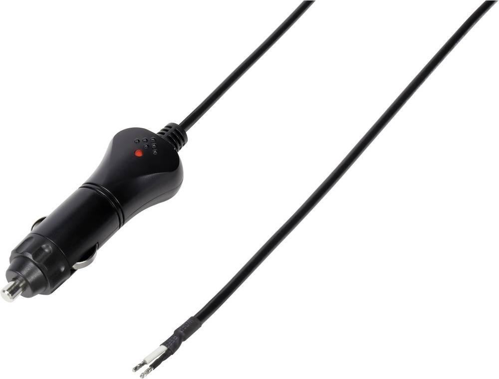 TRU Components Kfz-plug incl. cable Belastbarkeit Strom max.=5A 12 V/