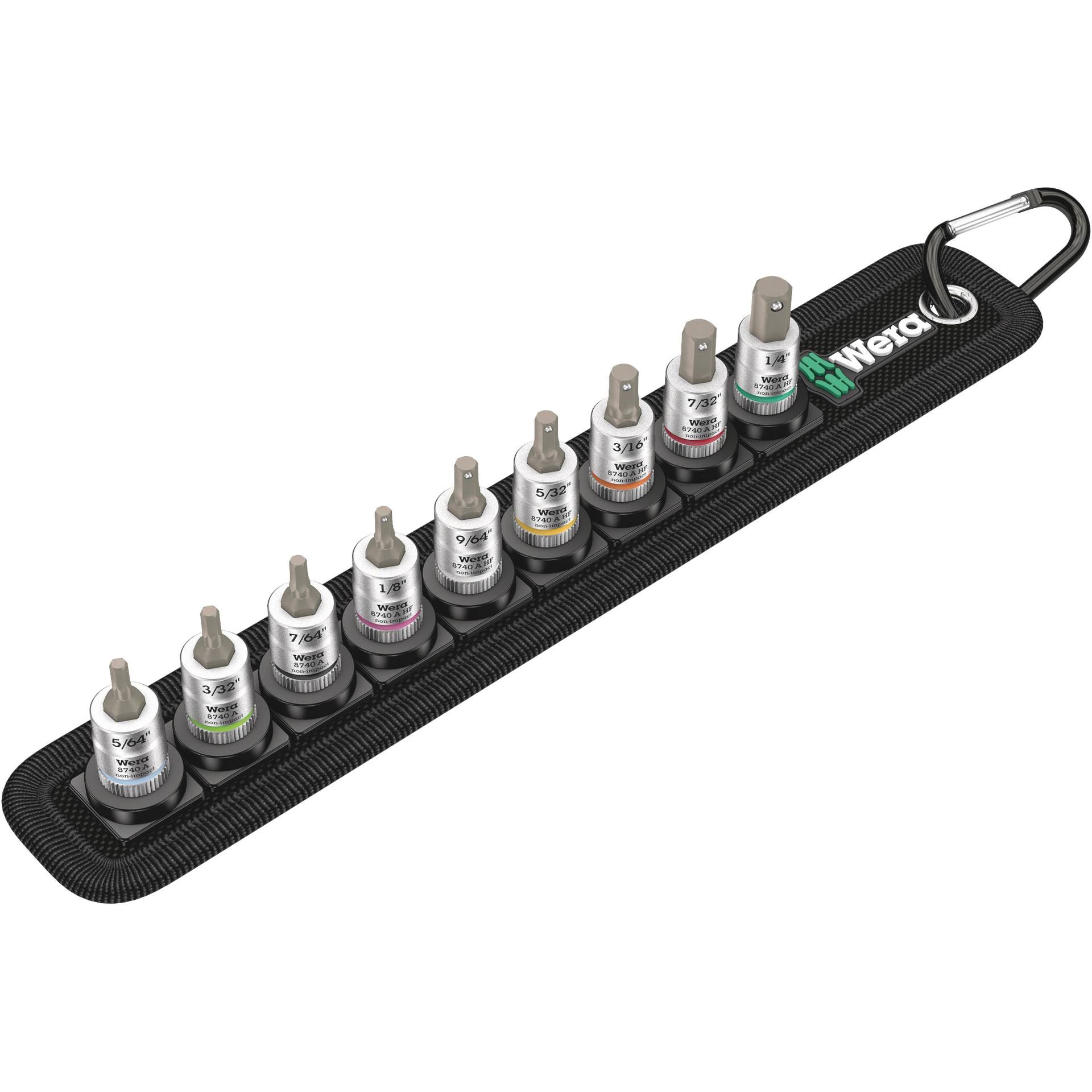 Wera Steckschlüsseleinsatz-Set 1/4\ (6.3 mm) 11teilig 05003884001
