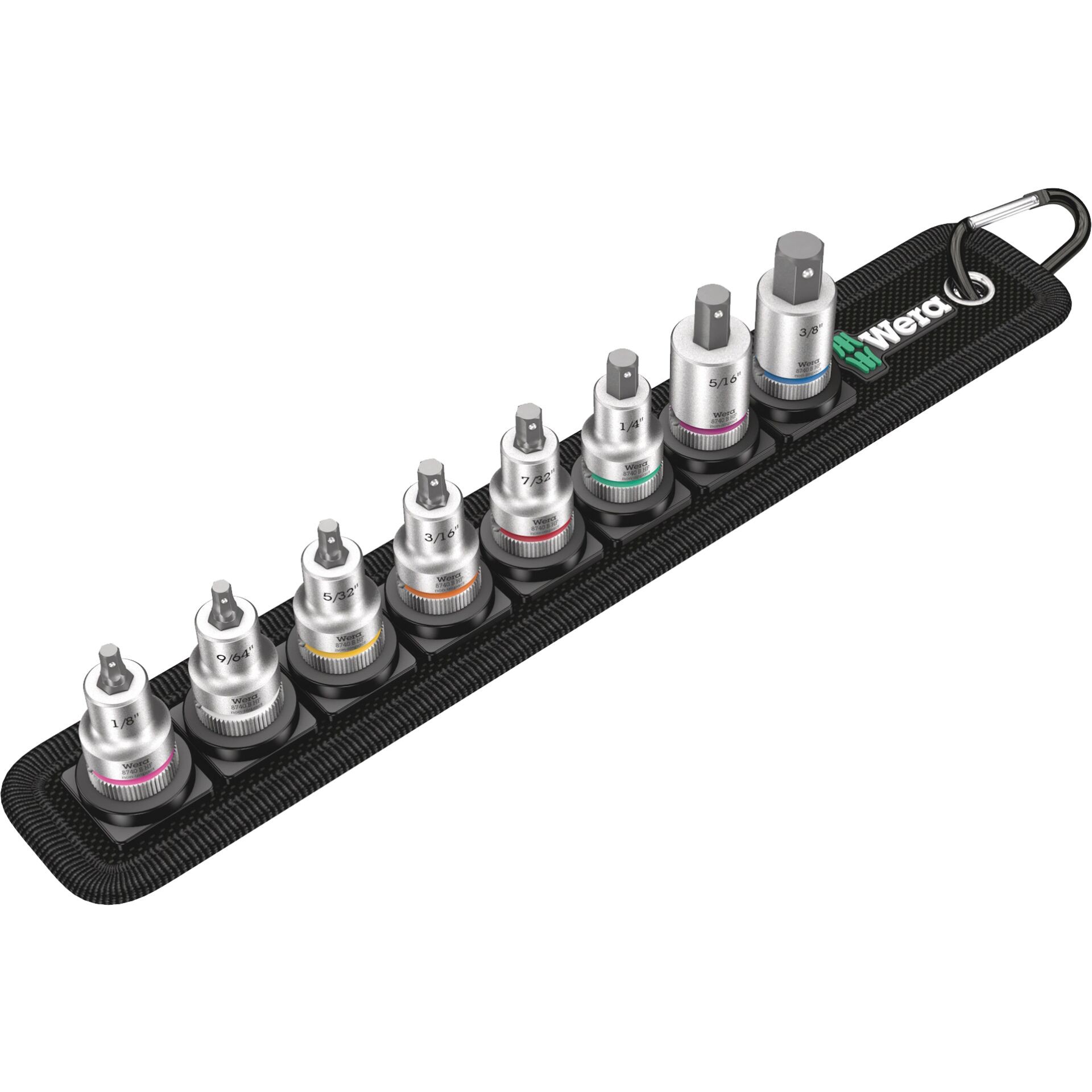 Wera Belt B Imperial 1 Steckschlüssel-Bit-Einsatz-Set 3/8\ (10 mm)