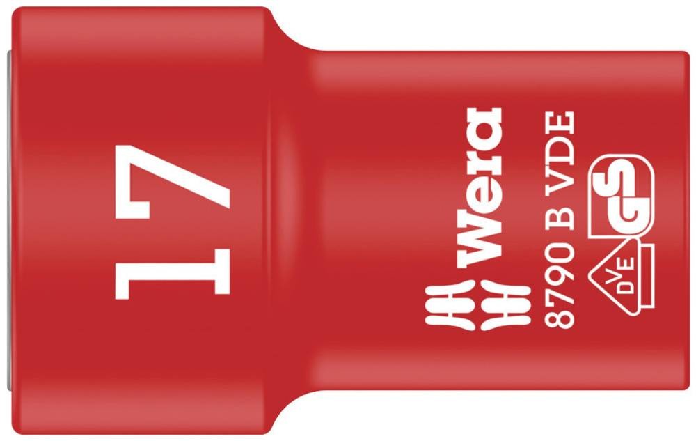 Wera VDE-Stecknuss 3/8 Zyklop 05004961001 taille 17 mm Länge 46,0 mm