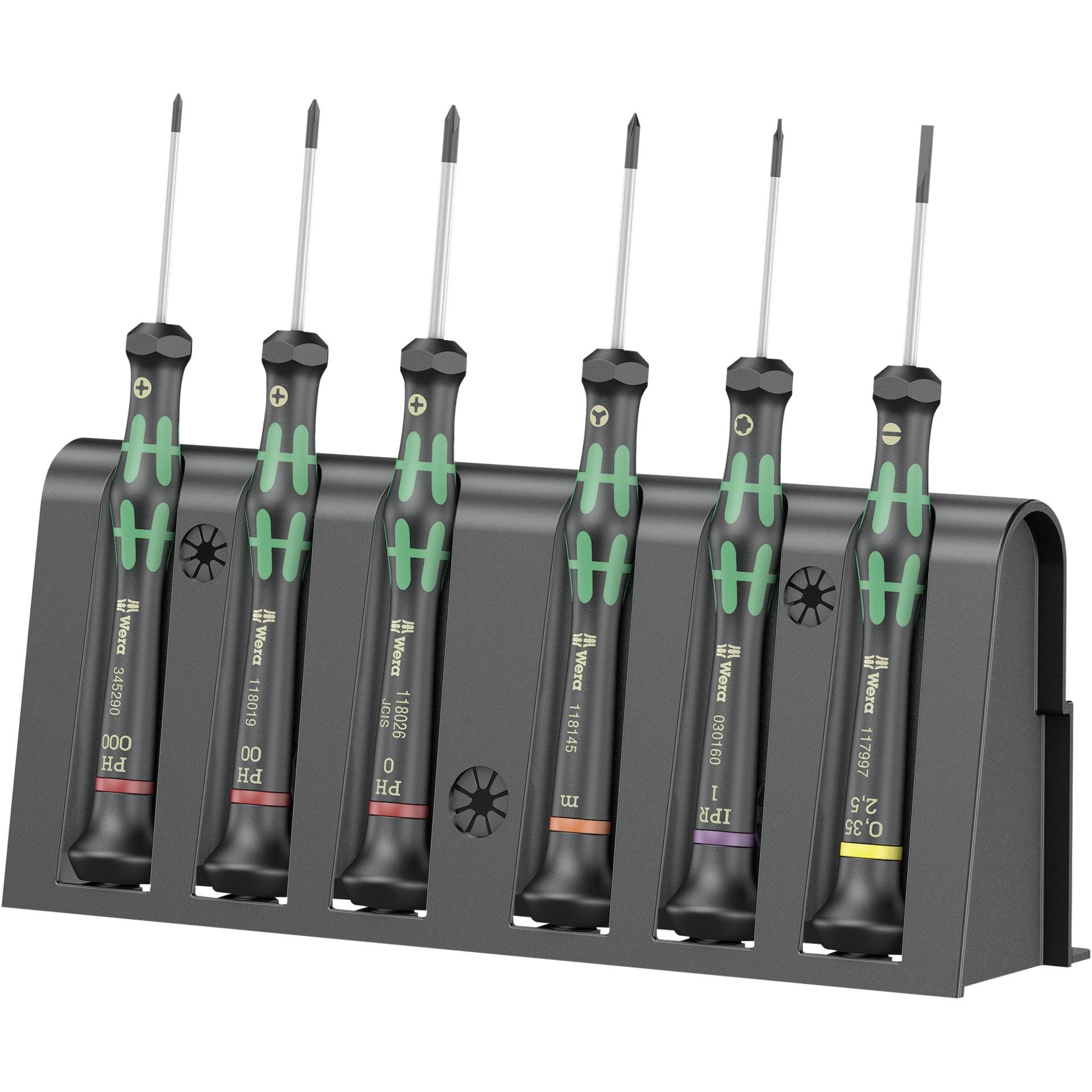Wera 2050/6 Elektronik- u. Feinmechanik Schraubendreher-Set 6teilig