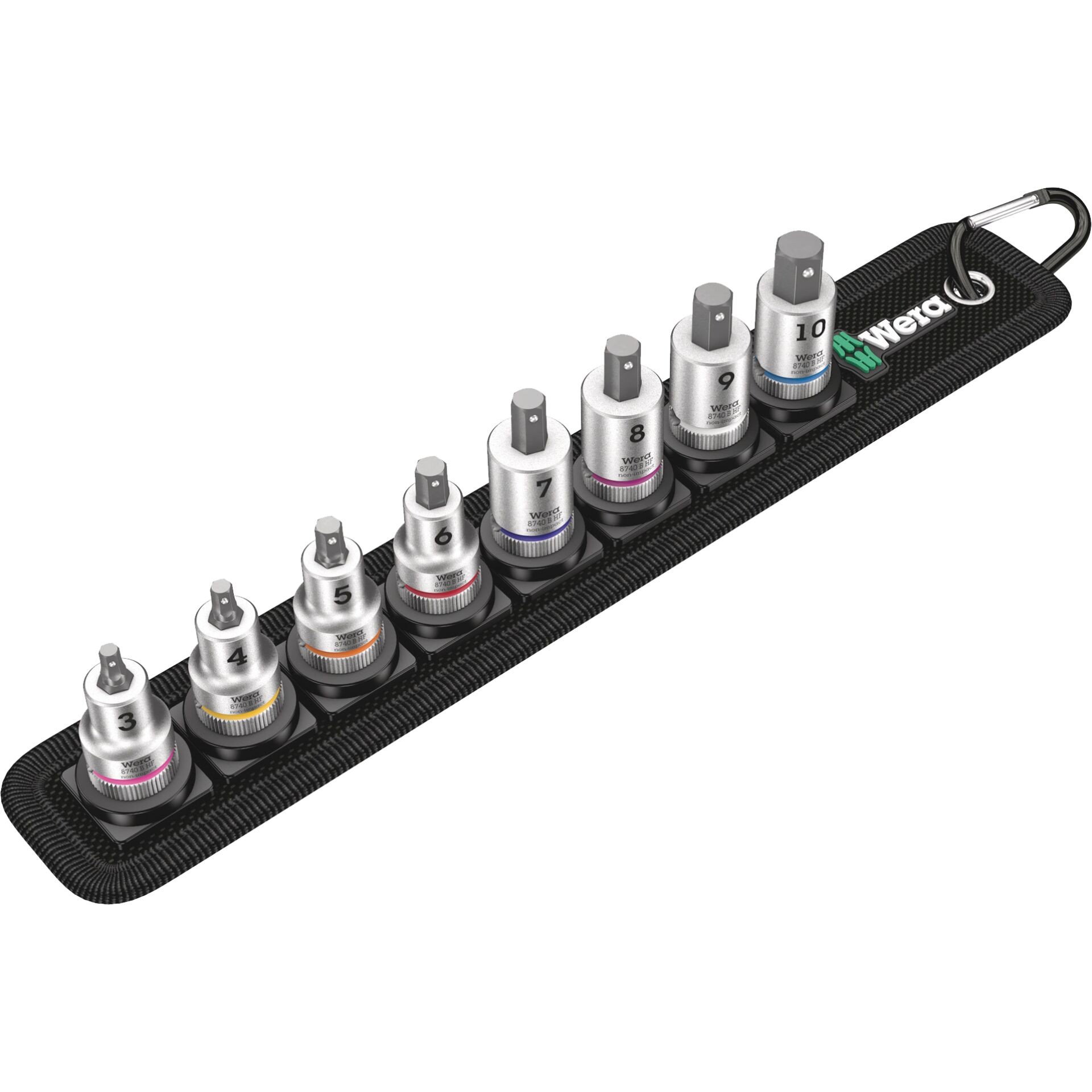 Wera Belt B 2 Steckschlüssel-Bit-Einsatz-Set 3/8\ (10 mm) 9teilig