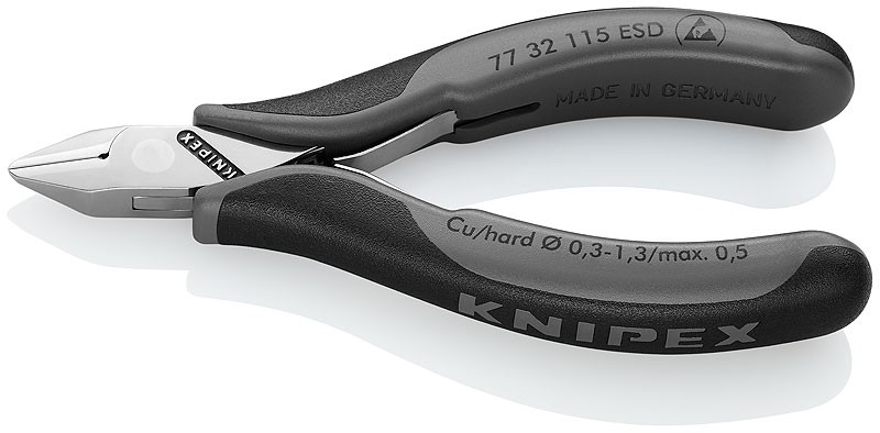 Knipex 77 32 115 ESD ESD Seitenschneider mit Facette 115mm