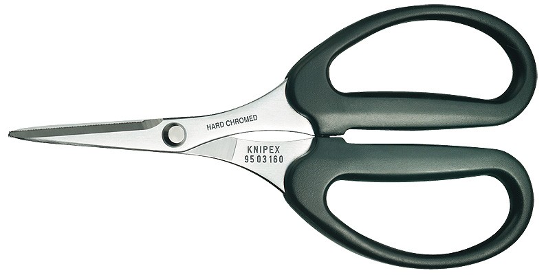 Knipex 95 03 160 SB Schere for Fasern aus KEVLAR with plastic