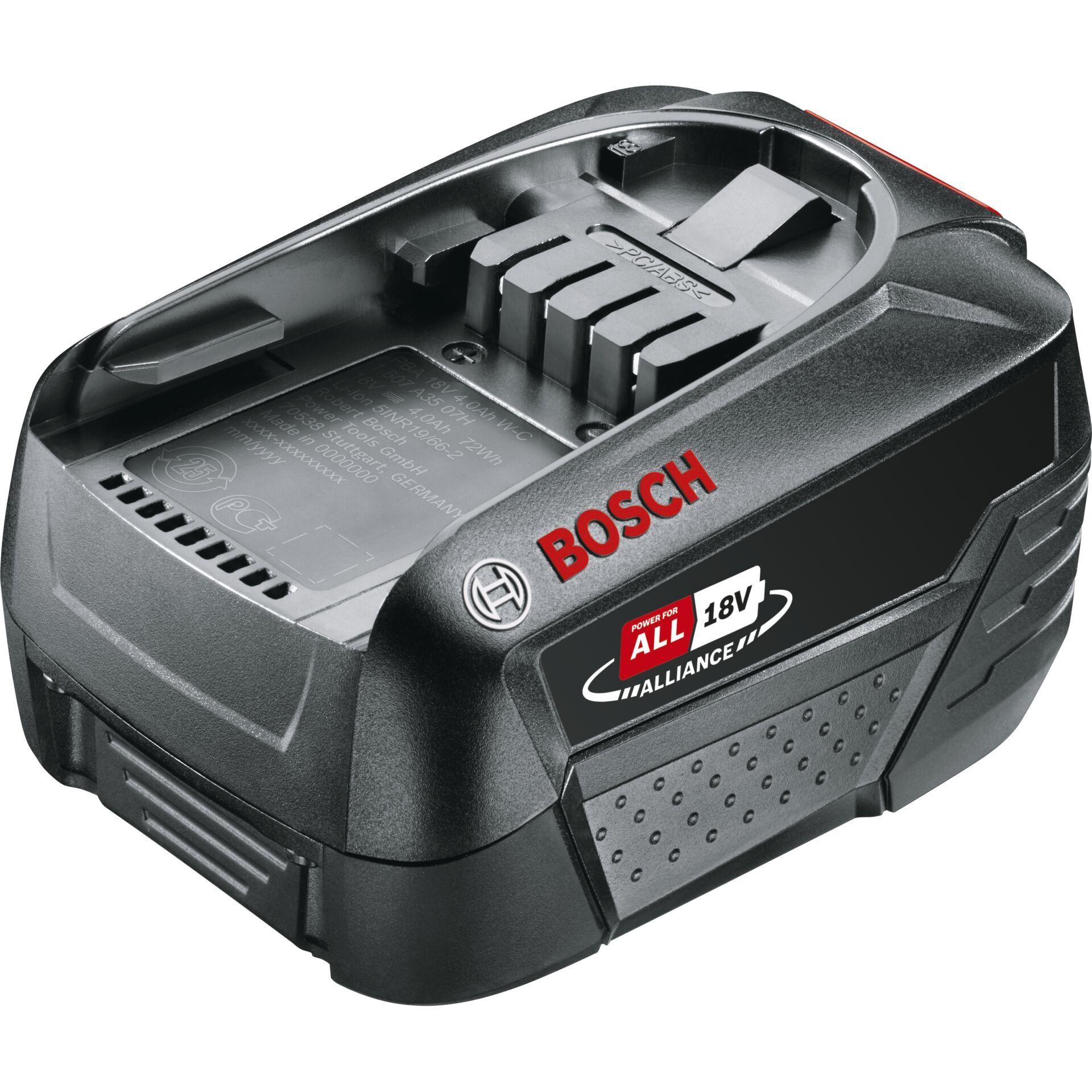 Bosch Lithium-Ion Battery Pack PBA 18V 4.0Ah W-C (in Carton Packaging)