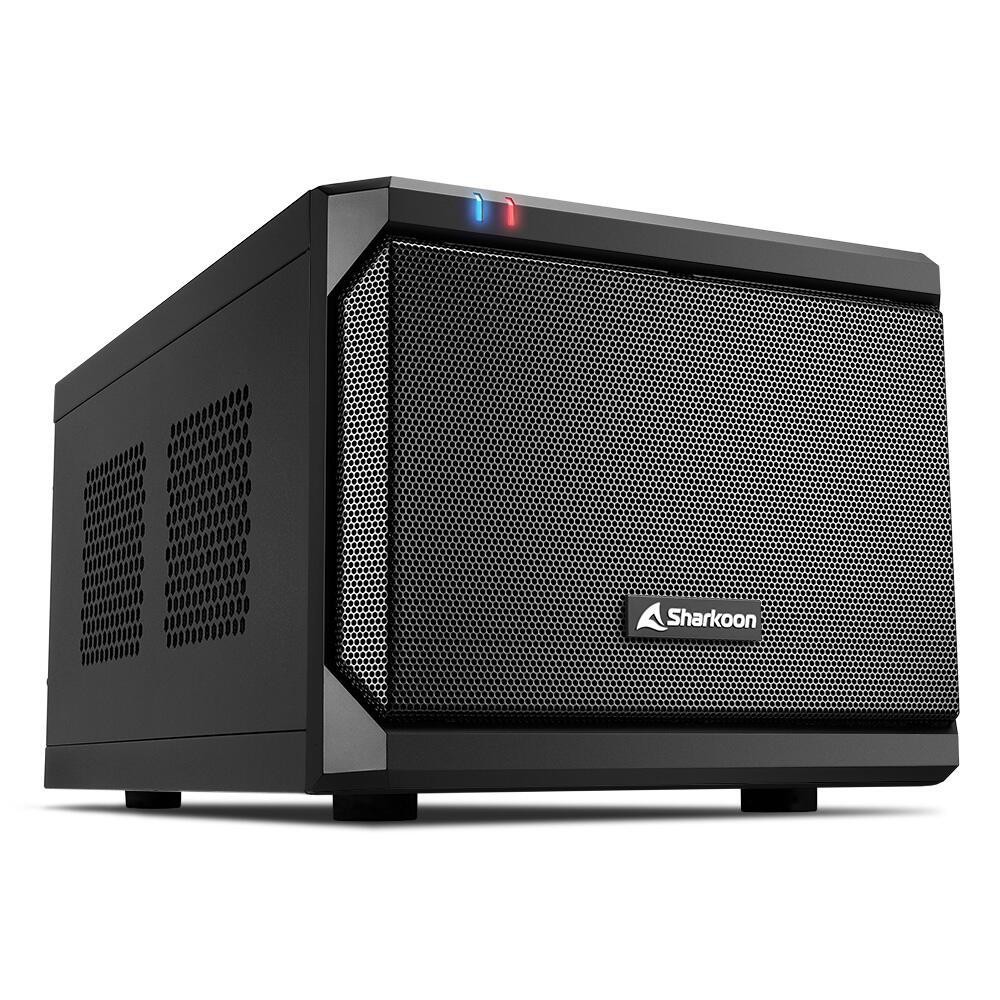 Sharkoon QB One Black - Sharkoon QB One, PC, Black, Mini-ITX, 15 cm,