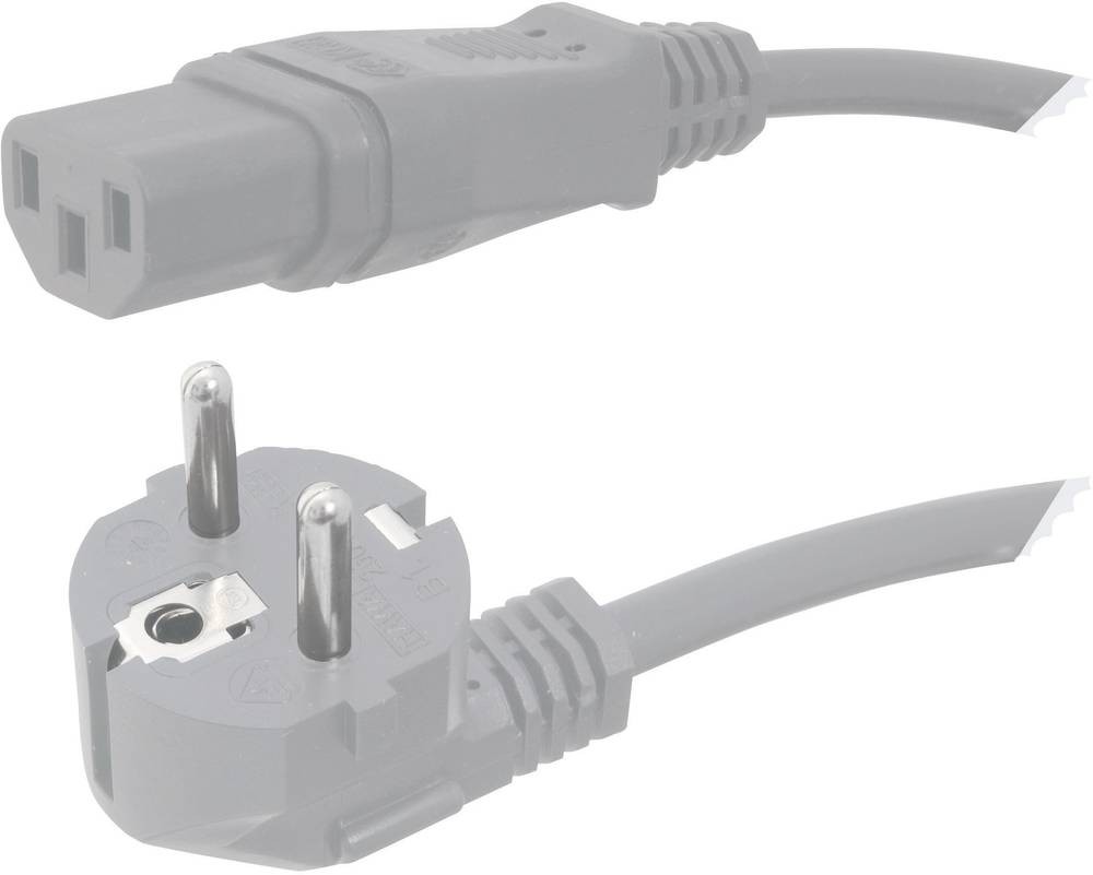 HAWA 1008233 Kaltgeräte connection cable grey 2.50m