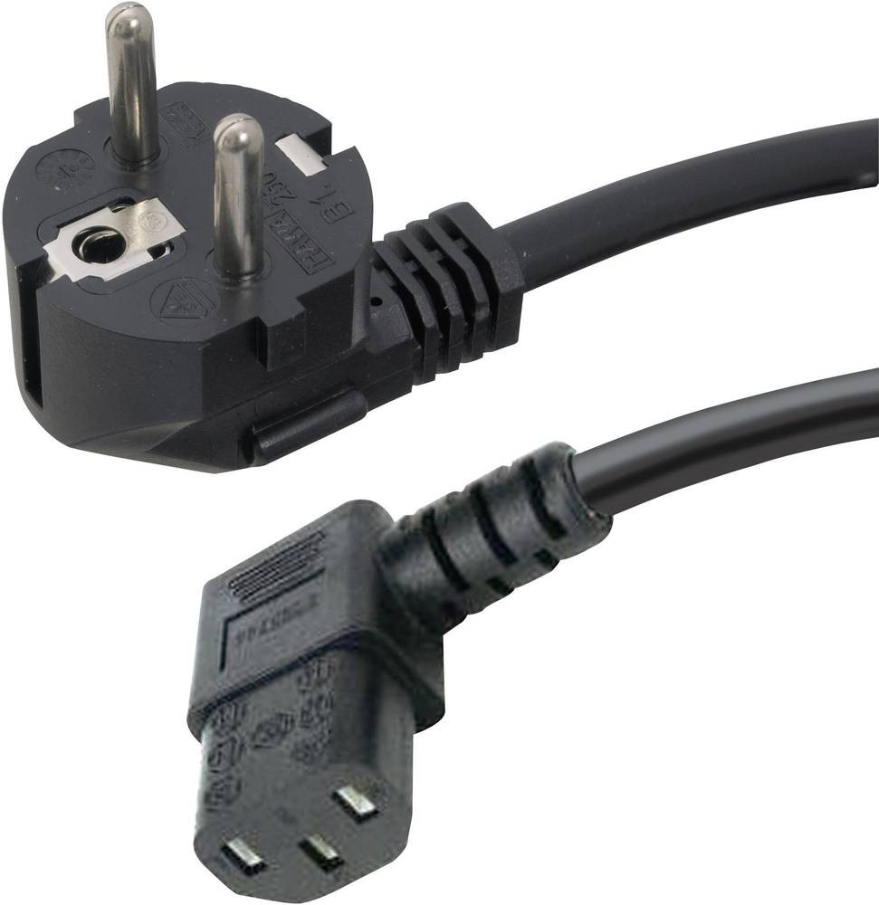HAWA 1008240 Kaltgeräte connection cable black 5.00m