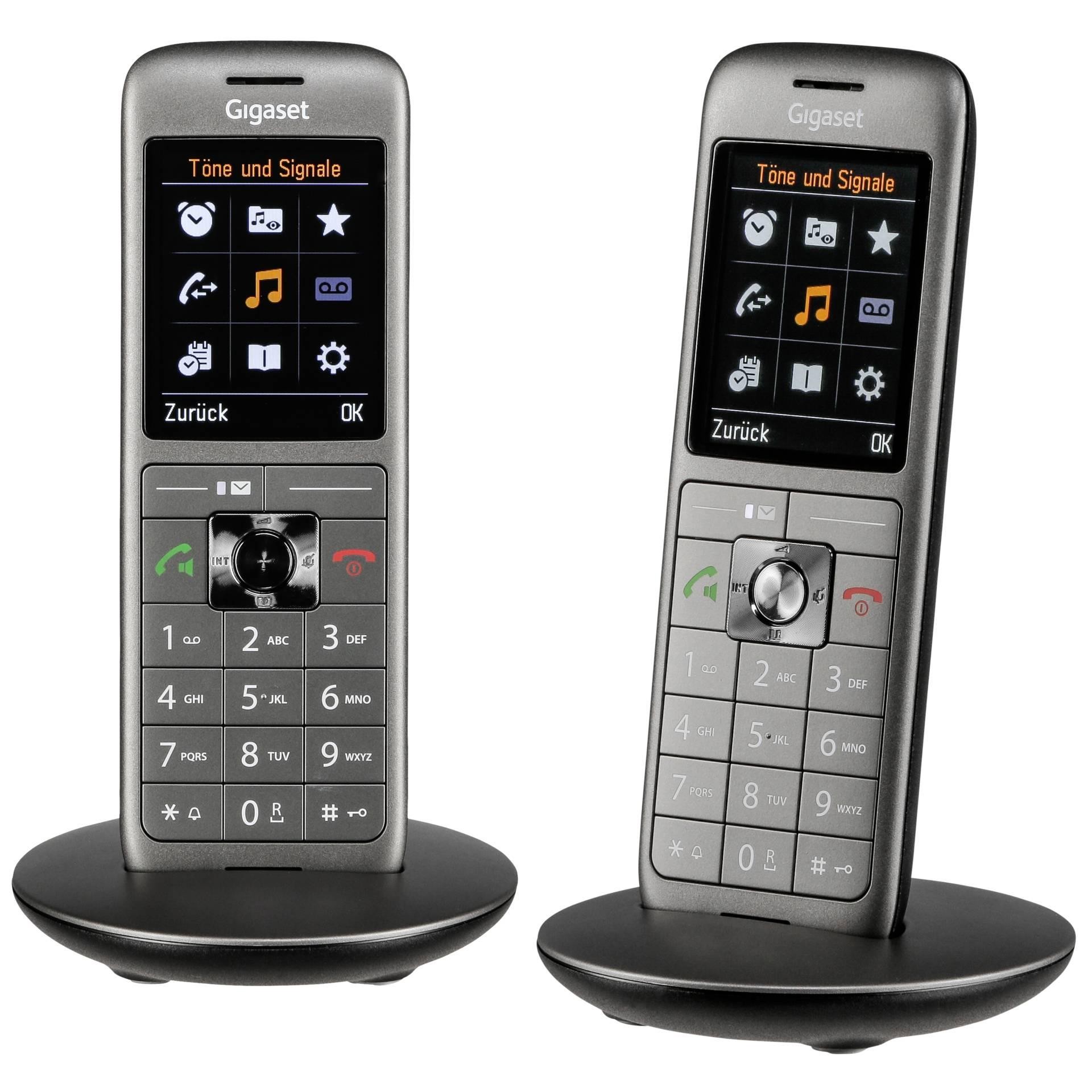 Gigaset CL660HX Analog/DECT telephone Caller ID Anthracite, Black -