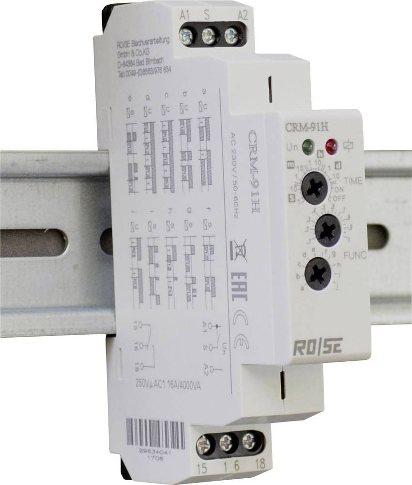 RO/SE LM-Heizungen Rose LM CRM-91H/230 CRM-91H/230 Zeitrelais