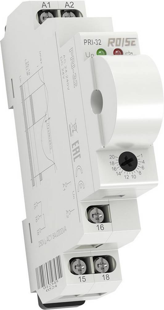 RO/SE LM-Heizungen Überwachungsrelais 24, 24 - 24, 240 V/DC, V/AC 1