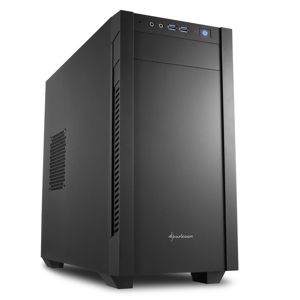 Sharkoon S1000 Tower Black - Sharkoon S1000, Tower, PC, Black, micro