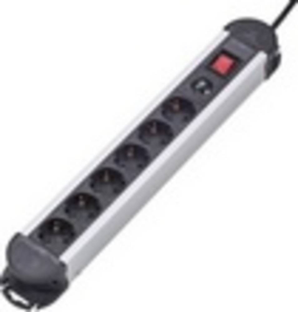 Renkforce 614A-CMB-S overvoltage protection-power strip 6fach black