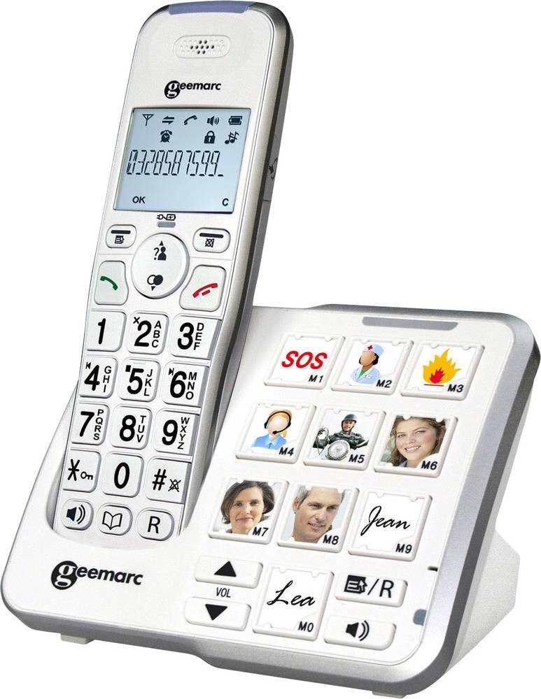 Geemarc AMPLIDECT 295 PHOTO Schnurloses téléphone grande touche (ré