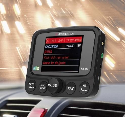 Albrecht DR 56+ DAB+ Auto Digitale Nero - Albrecht DR 56+ DAB+, Auto,