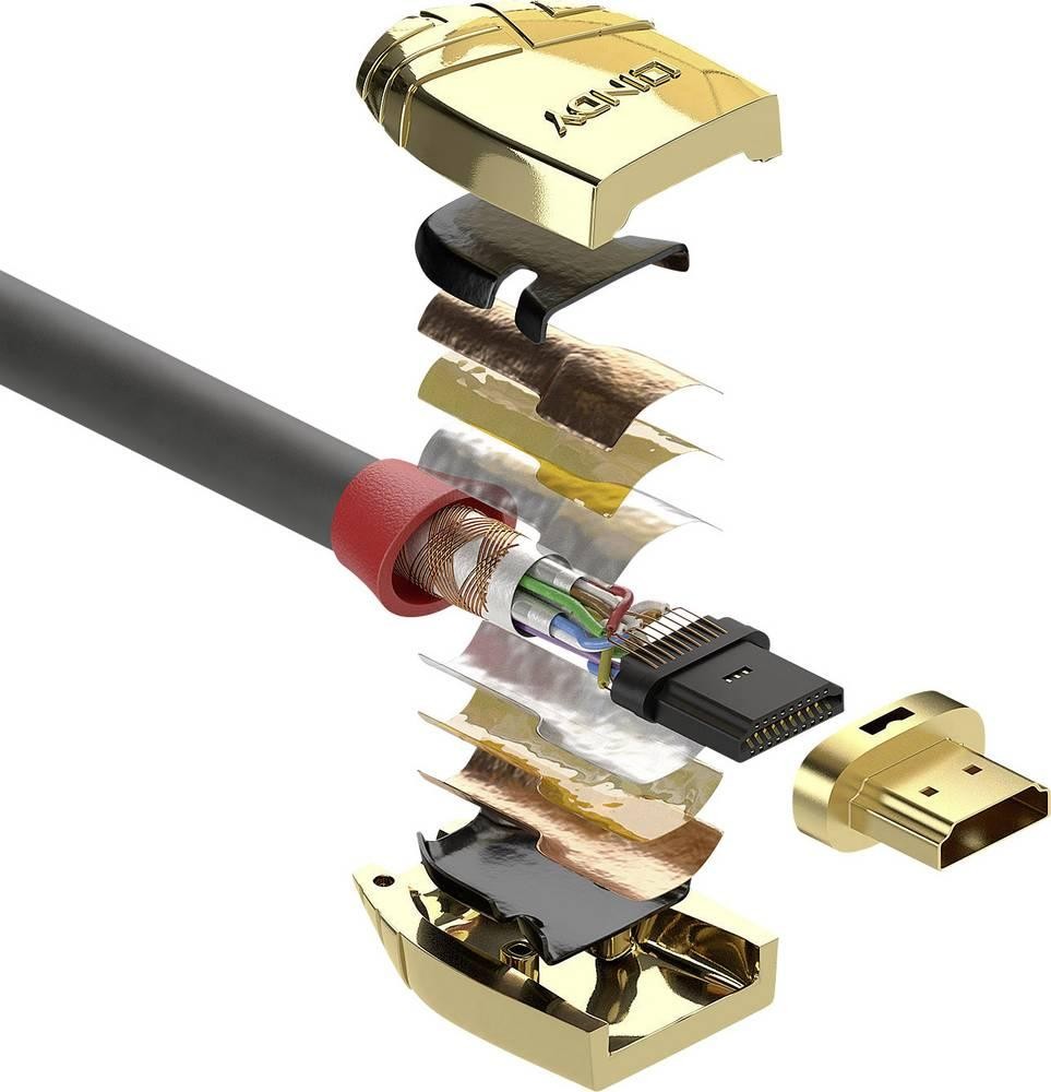Lindy 10m Standard HDMI Cable, Gold Line - Lindy 10m Standard HDMI