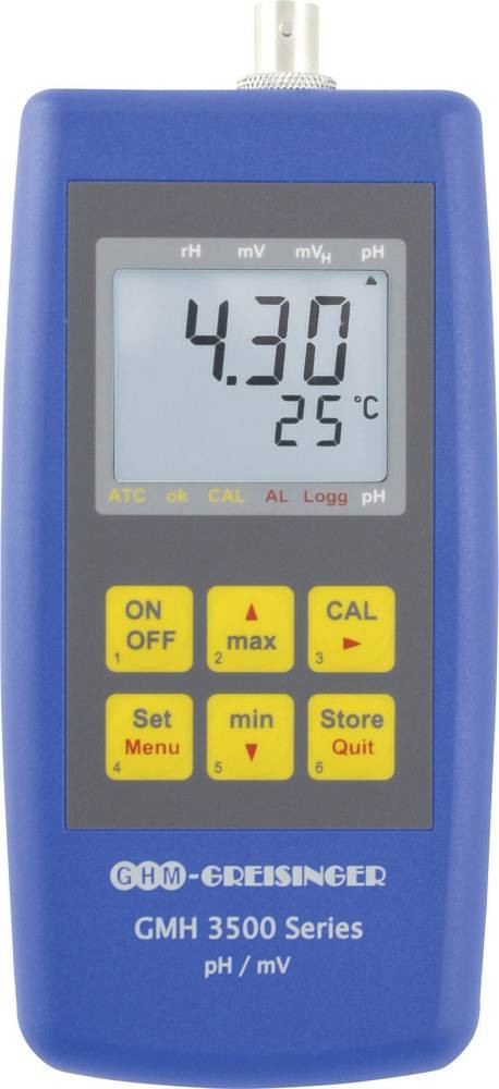 Greisinger GMH 3511 Kombi-Messgerät pH-Wert, Redox (ORP), Temperatur