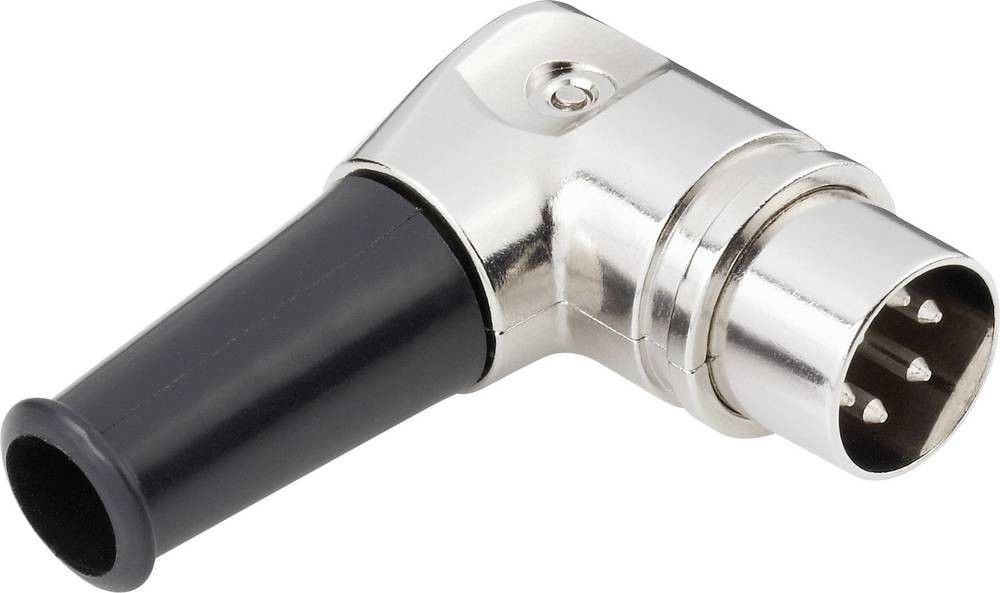 TRU Components 1578824 DIN-Rundsteckverbinder Stecker, gewinkelt