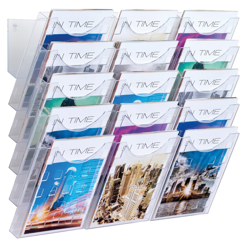 Helit H61031 porte-magazines Polystyrène Transparent - Helit H61031,