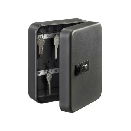 Schlüsselbox KC H300xB240xT60mm schwarz Stahlbl.Anz.Hak.36 St.BURG-W
