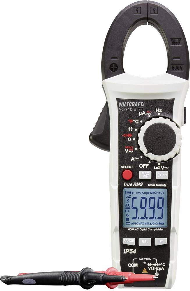 VOLTCRAFT VC740 (K) Stromzange, Hand-Multimeter kalibriert (ISO)