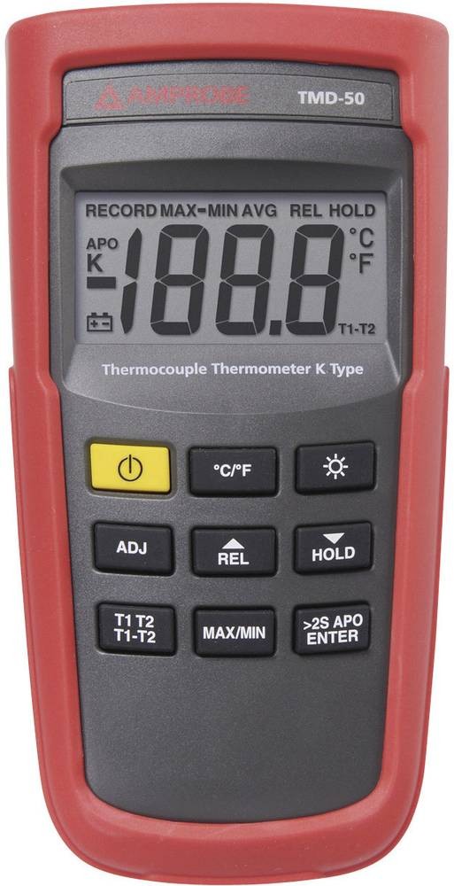 Beha Amprobe TMD-50 Temperatur-Messgerät -60 - +1350°C Fühler-Typ K