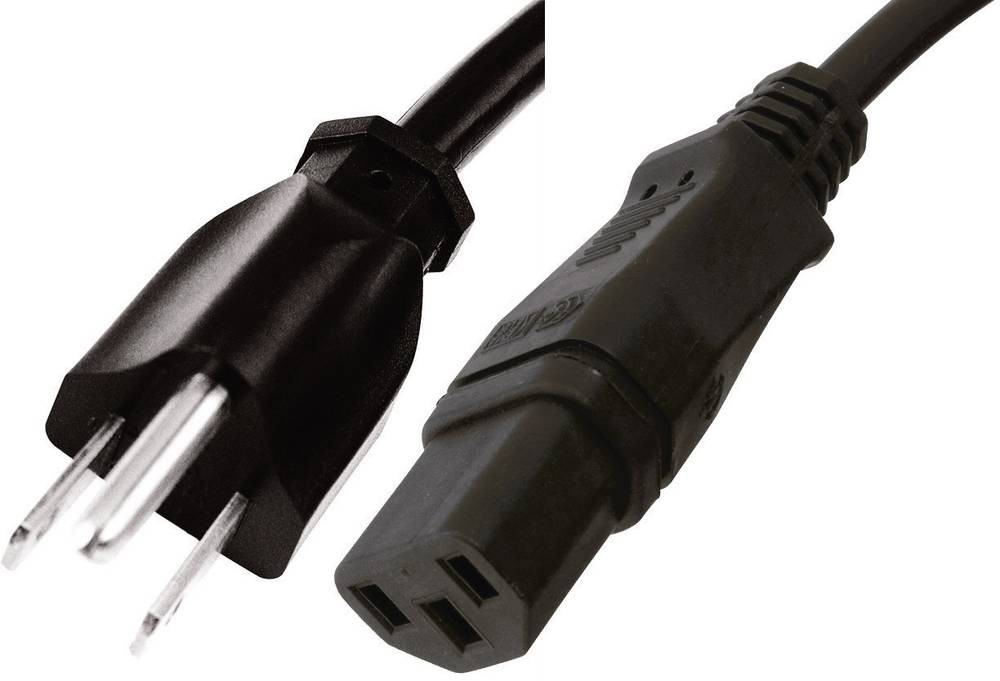 HAWA 1008265 Kaltgeräte connection cable black 2.00m