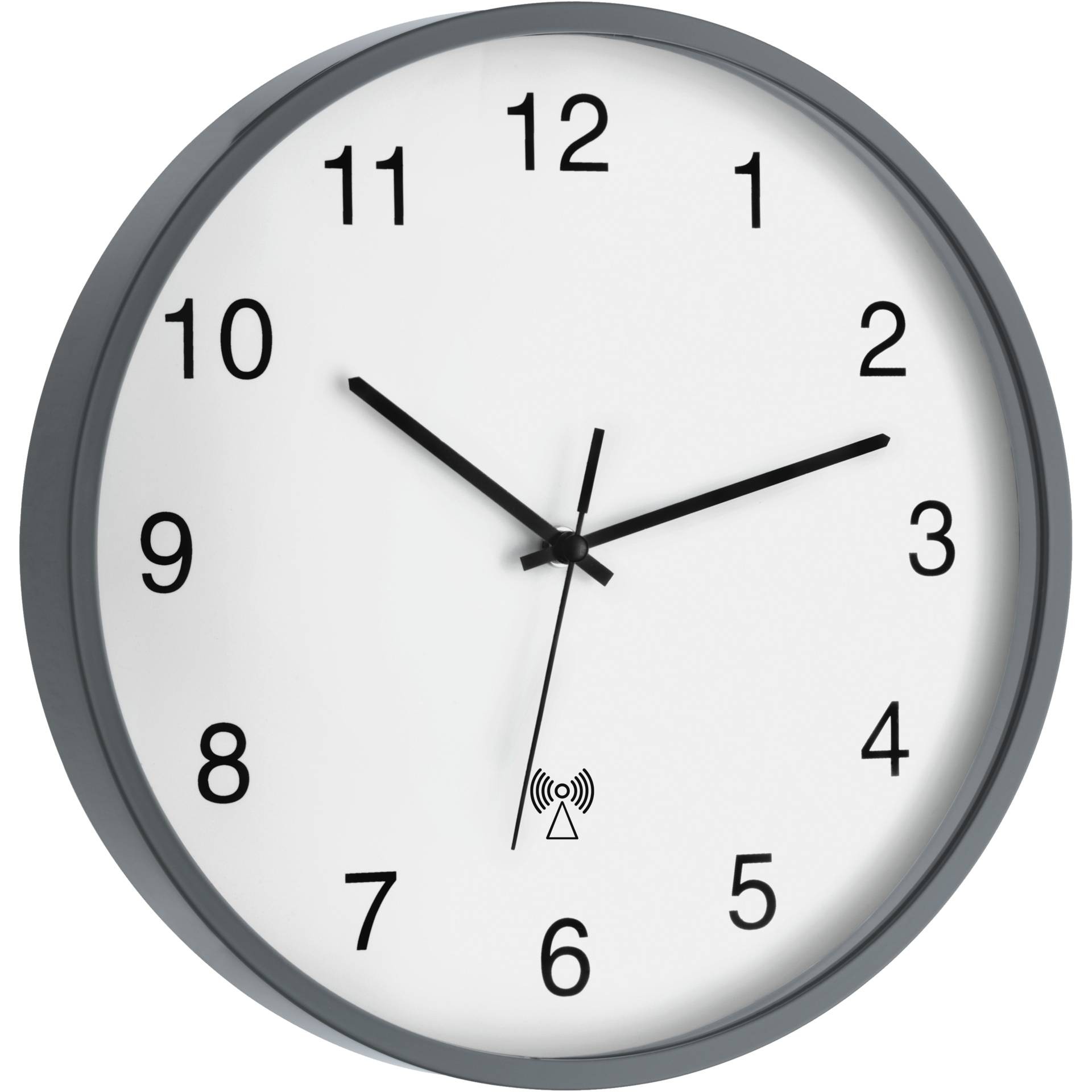 TFA Dostmann 60.3511.10 Funk Wanduhr 30.2mm x 40mm Anthrazit