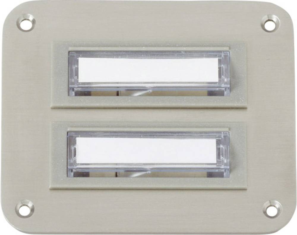 Heidemann 70143 Klingelplatte with Namensschild 2fach stainless steel