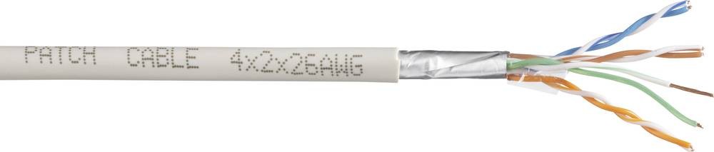 TRU Components network cable CAT 6 F/UTP 4 x 2 x 0.27mm² white 100m