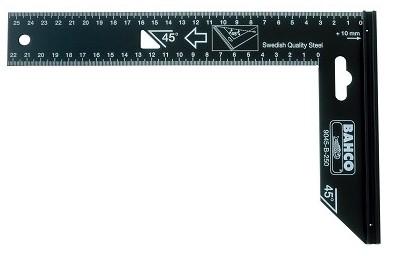 Bahco 9045-B-300 Präzisions-Stahlwinkel 300mm