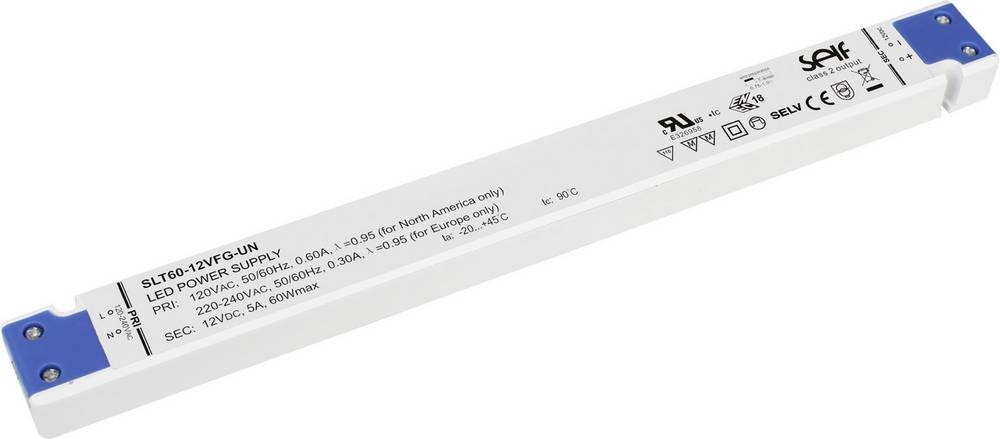 Self Electronics SLT60-12VFG-UN LED-Treiber Konstantspannung 60W 0 -