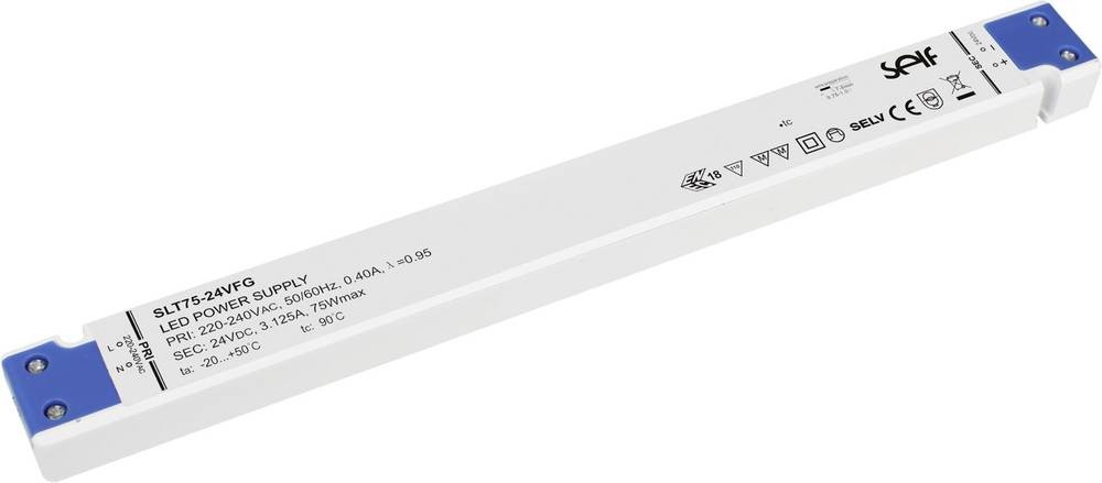 Self Electronics SLT75-12VFG LED-Treiber Konstantspannung 75W 0 - 6.