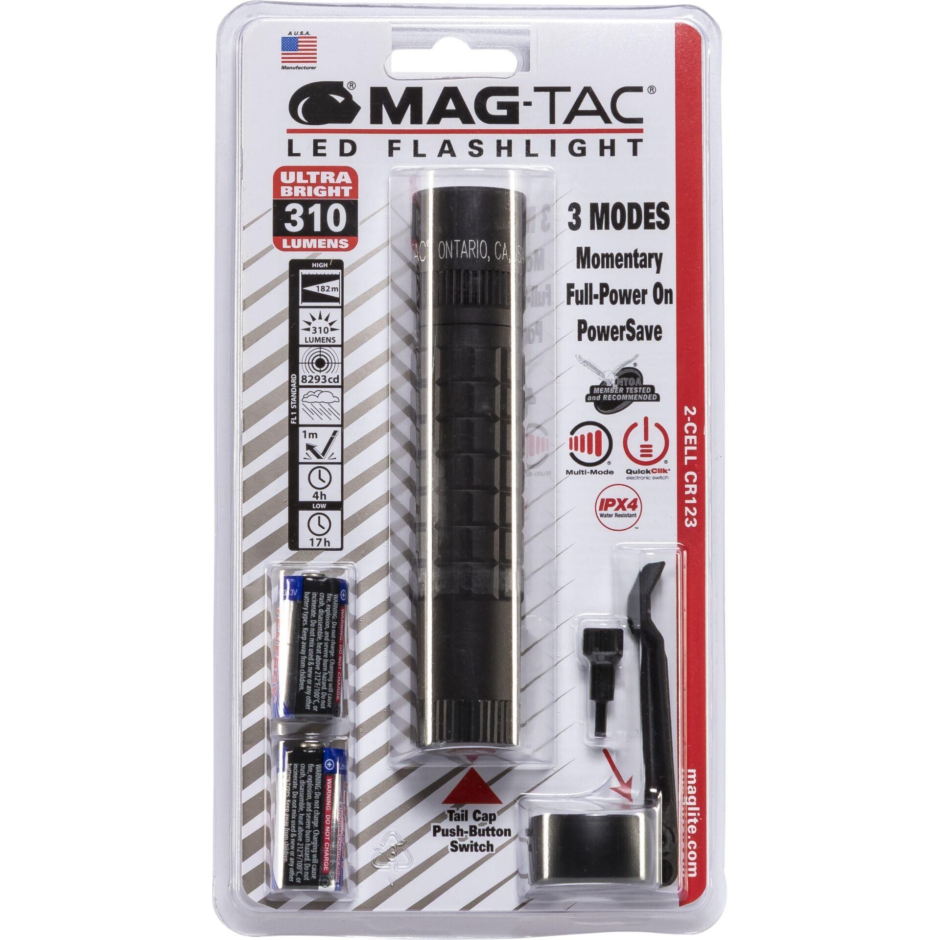 Maglite Mag-Tac plain bezel torch black