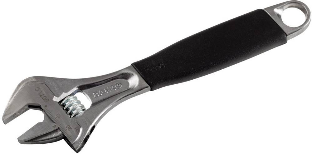 Rollgabelschlüssel 9070C max.20mm L.158mm m.Einstellskala,Ku.-Griff