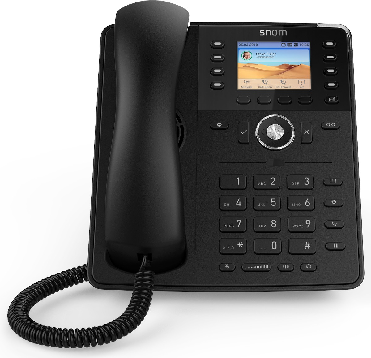 Snom D735 IP phone Black TFT - Snom D735, IP Phone, Black, Wired